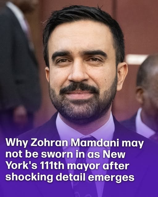 Could Zohran Mamdani be blocked from taking office as New York’s 111th mayor? A surprising detail has surfaced